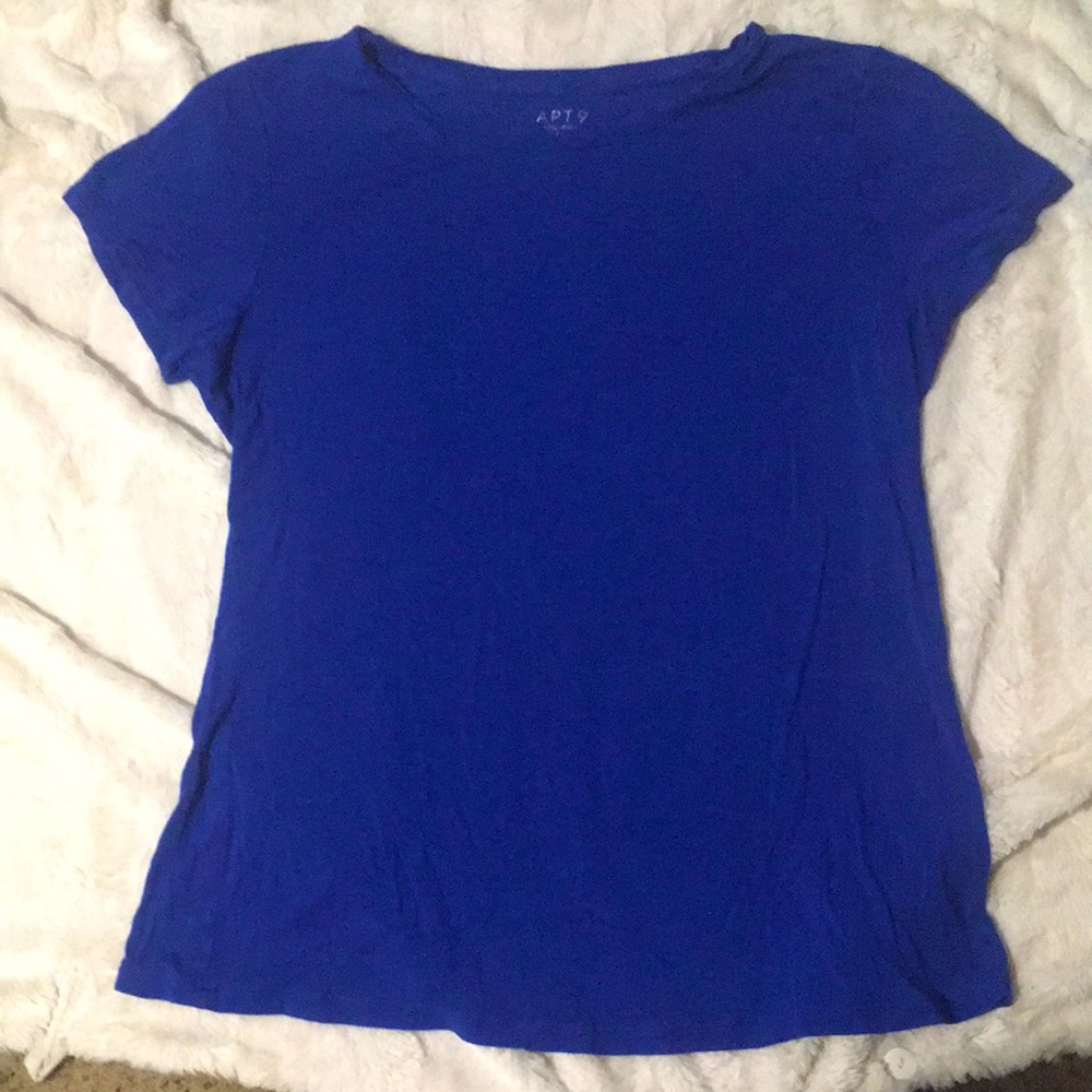 Blue Apt 9 Crewneck Tee